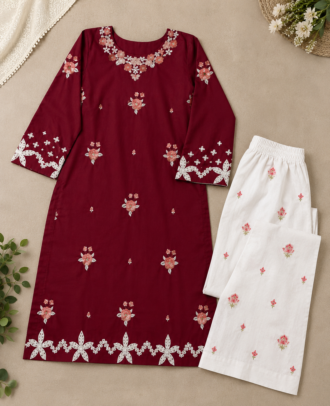2 Piece Fershi Shalwar Suit | Winter Cotton