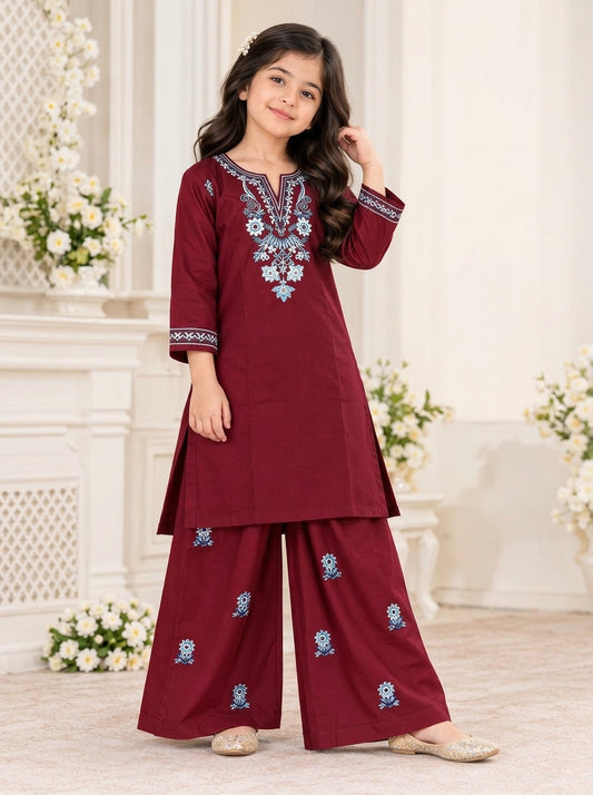 Kids 2-Piece with Fershi Shalwar – Embroidered Winter Collection