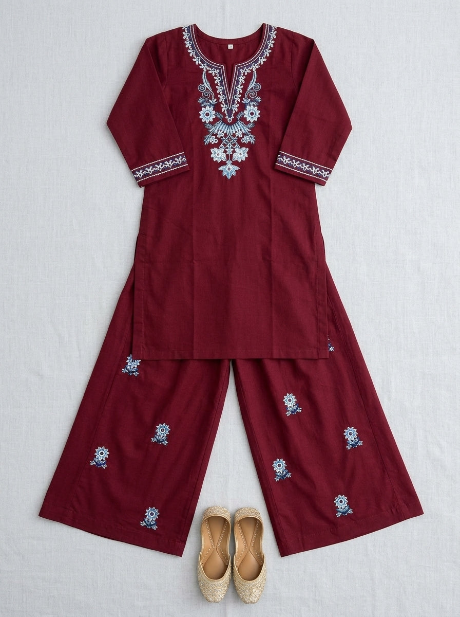 Kids 2-Piece with Fershi Shalwar – Embroidered Winter Collection