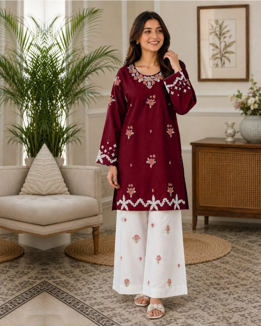 2 Piece Fershi Shalwar Suit | Winter Cotton